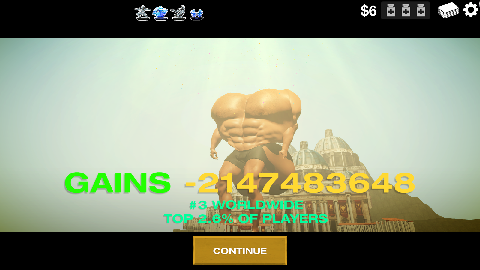 End screen percentile
